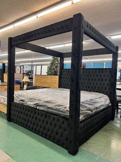 🚚Hot Deal🚚 Brand New King Size Canopy Bed Frame $999, Finance Available, Delivery Available 