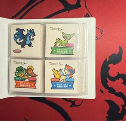 Pokemon Daiichi Bread Stickers with Full (80pcs) Decochara Seal Holder Binder