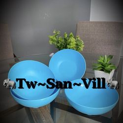 Tupperware Open House Cereal Bowls Set Of 4 