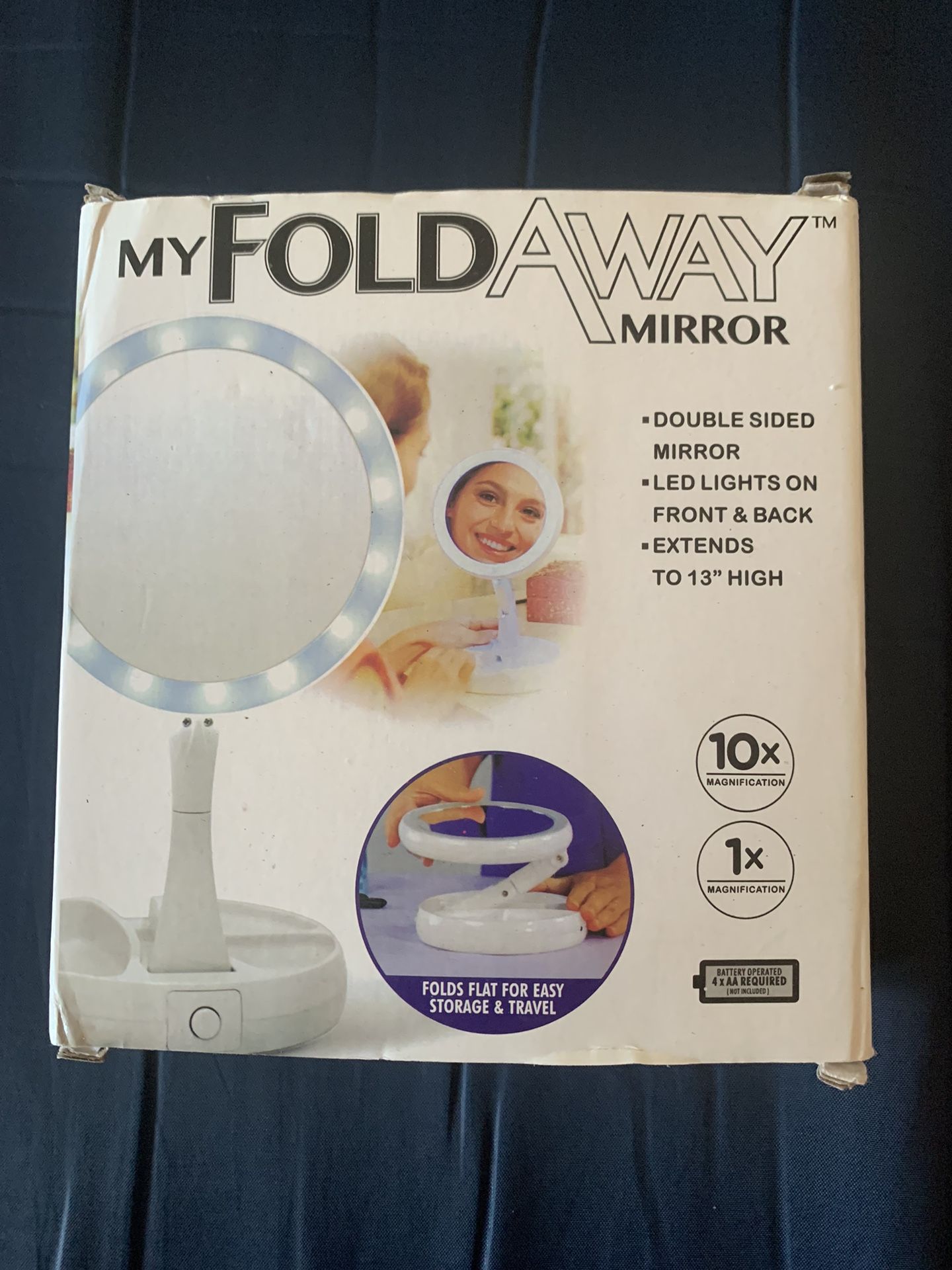 Lighted Double Sided Makeup Mirror