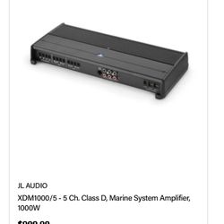 JL XDM 1000/5 Amplifier Amp Brand New Marine Audio