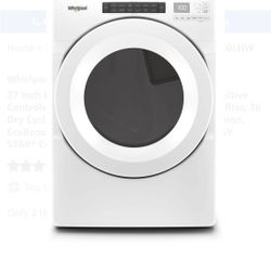 Whirlpool WGD560LHW
27 Inch Gas Dryer with 7.4 Cu. Ft. Capacity, Intuitive Controls, Advanced Moisture Sensing, Quad Baffles, 36 Dry Cycles, Sanitize 