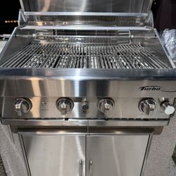 Barbeques Galore Turbo Elite 38-Inch 5-Burner Built-In BBQ Gas Grill - Natural Gas 