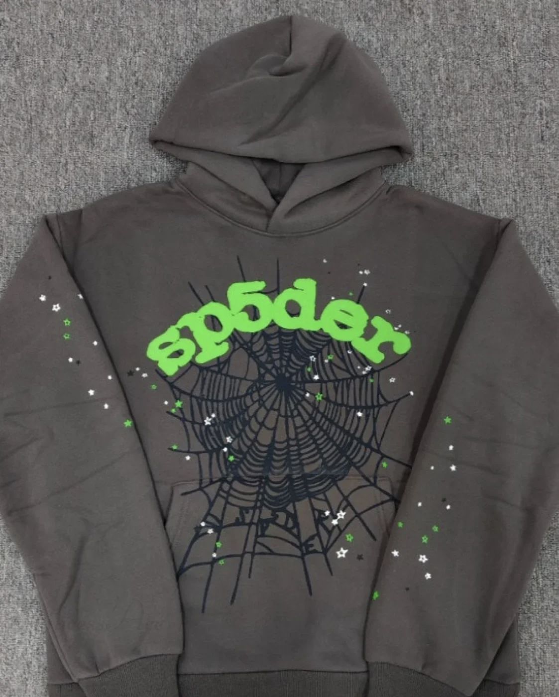 Grey Sp5der hoodie