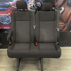 2015-2025 Ford Transit OEM Seat BLACK Cloth; 36" Dual Passenger