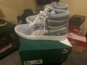 Men’s Puma High Top Gray Camo Suede Sneaker 11.5