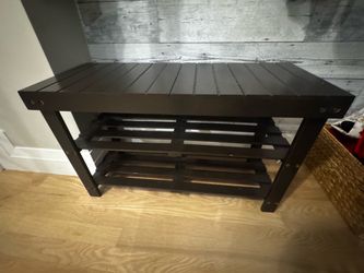 Brown Shoe Rack