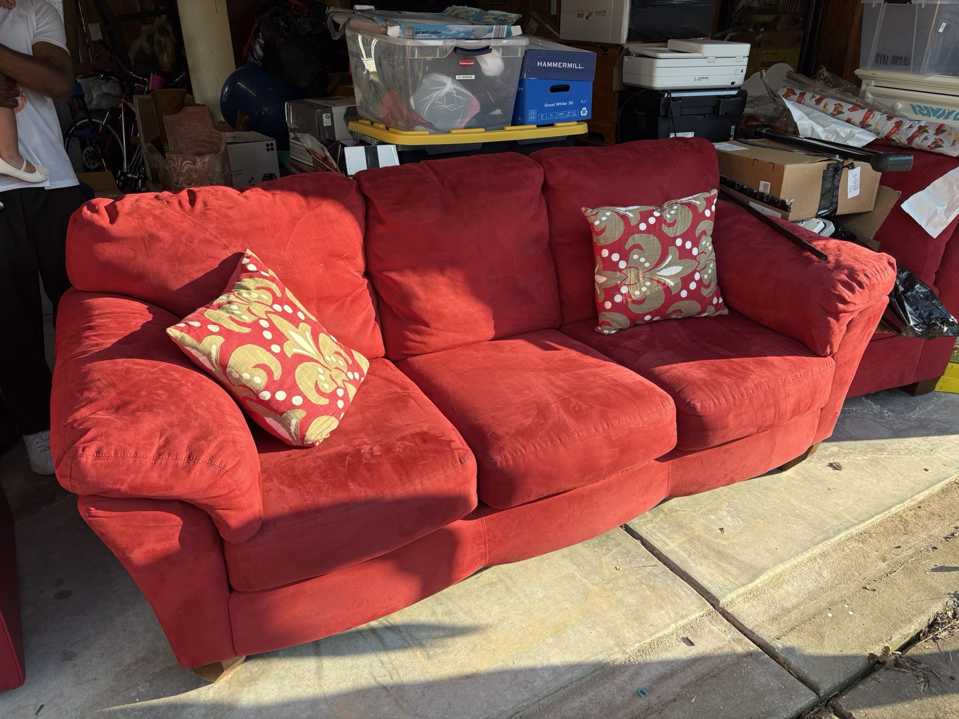 Red Couch Set