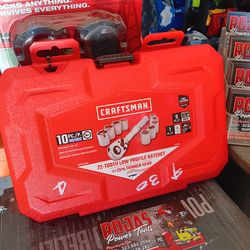 Craftsman 10pc Socket Set 1/4