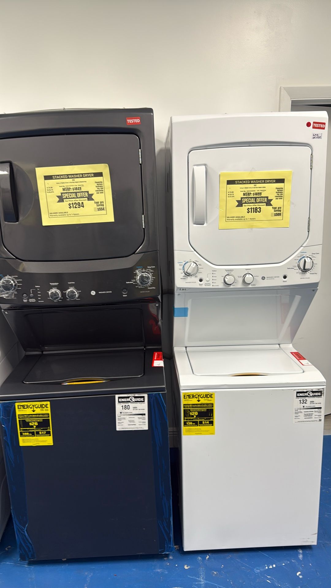 Ge Gas Stackable