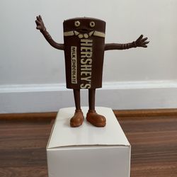 Vintage Hershey's Milk Chocolate Bar Toy Figure Mascot 4.5" Bendable 