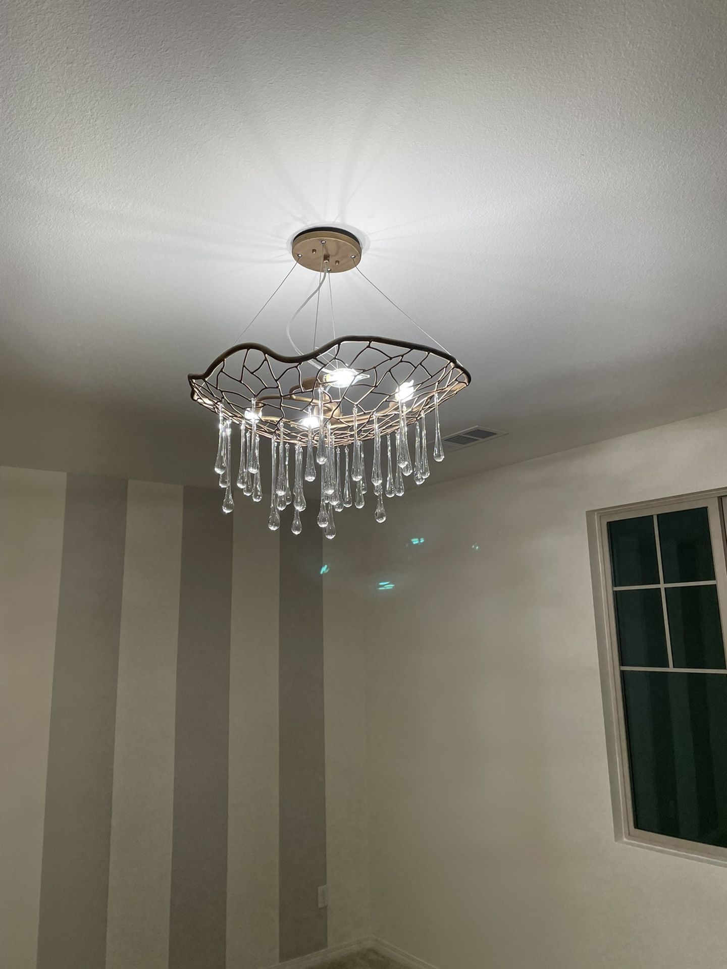 Brand New Crystal Chandelier From Lamps Plus
