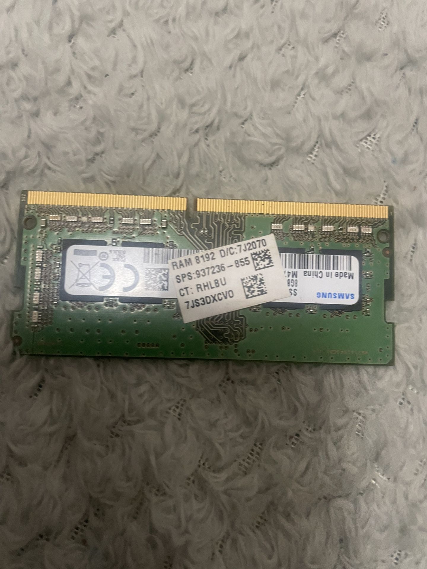 8GB DDR4 Laptop RAM (SO-DIMM) — Samsung / HP — Untested