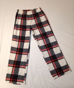 Wondershop Girls Pink Kids Plaid Fleece Pajama Pants Pull-On L (10/12) Excellent
