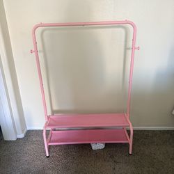 Pink Clothing Rack 