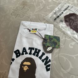 BAPE College Tee 'White'