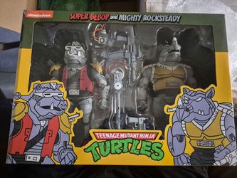 NECA TMNT Super Bebop and Mighty Rocksteady Haulathon Target