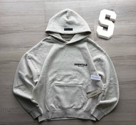 Fear of God M Light Oatmeal Essentials Unisex Hoodie