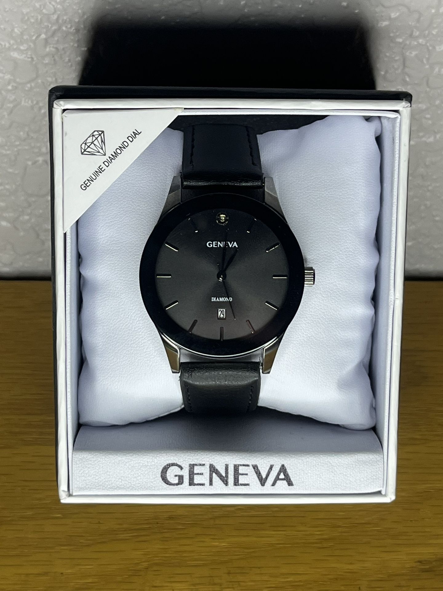 Minimalist Black Geneva Watch