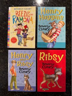 Beverly Cleary Book Lot of 4: Beezus & Ramona, Ribsy, Henry & Ribsy