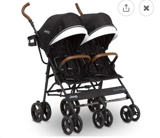 New JEEP delta Children Double Stroller