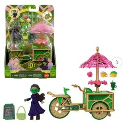 New Wicked Emerald City Dessert Cart Toy with Cart, Small Doll & 7 Accessories