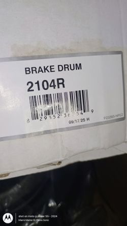 Brake drum raybestos 2104R