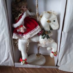 Porcelain Carousel Doll(Christmas)