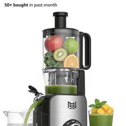 Cold Press Juicer, 5” Wide Feed Chute (Brand New in Box)