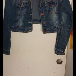 Cropped Denim Jacket: Amethyst Jeans Series 31 Size L