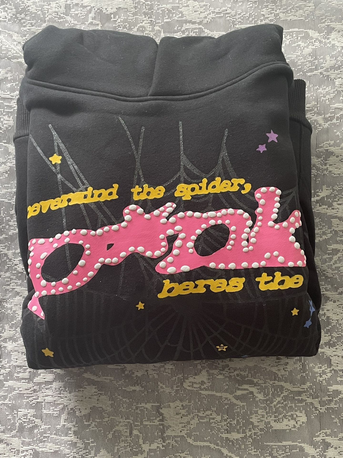 Spider Hoodie Black Pink V1
