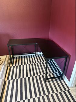 Black Corner Desk