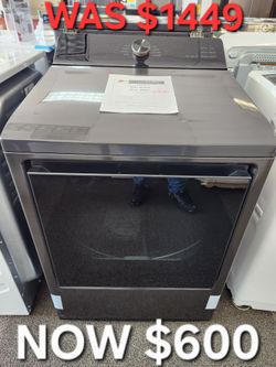 7.3 cu. ft. Vented SMART Electric Dryer in Matte Black with EasyLoad Door and Sensor Dry Technology