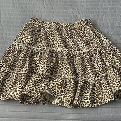 Cheetah Print Skirt