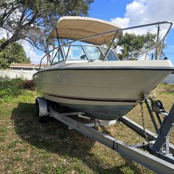 20-ft Pursue Fiber Glass Boating Trailer Cream