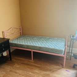 Bed frame and Mattress (twin)