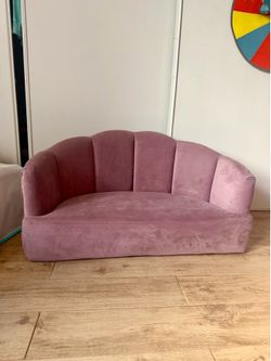 Kids velvet couch