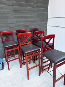 6 foldable barstools