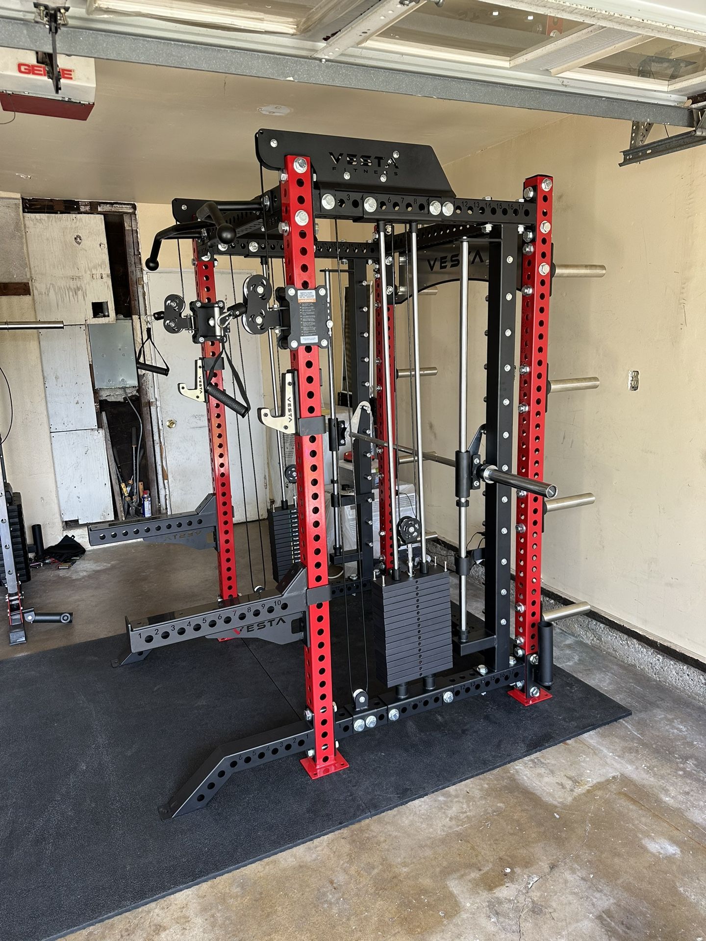 Vesta Fitness PRO SERIES Ultimate Half Rack Functional Trainer w