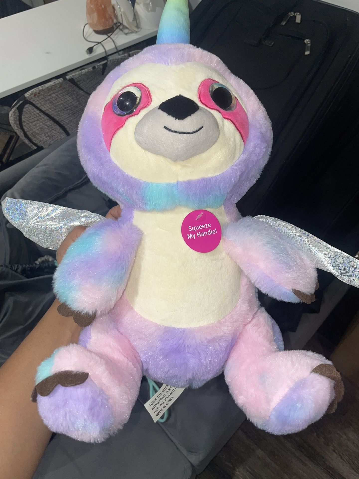 Unicorn Sloth Plushy With Shoulder Straps