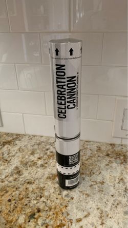 Celebration cannon, confetti: blue