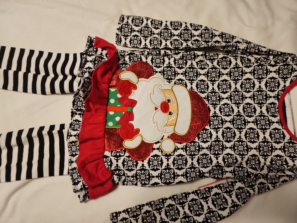 Two Piece Holiday Girls Outfit. Size 8