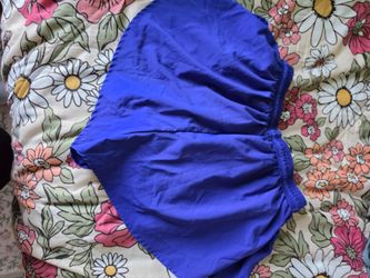 BOA Blue Athletic Shorts with Elastic Waistband