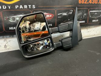 FORD F250/350 LH MIRROR 2017-2022 with PW FOLD-BSPOT-CAMERA-HEATED OEM