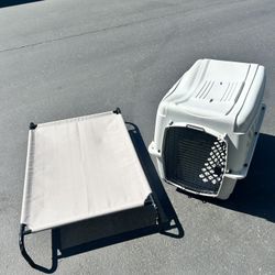 Dog Travel Cage & Dog Bed