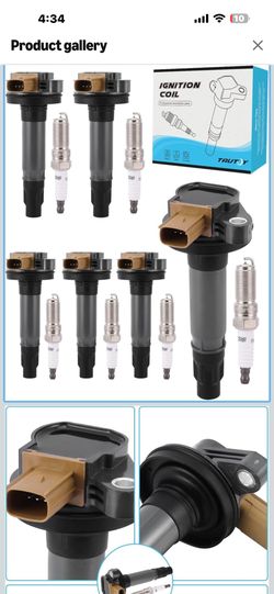 TAUTOY UF646 DG549 Ignition Coil Pack Spark Plug 6 PCS (3.5L Turbo Only) 2012-2020 For Ford Expedition Explorer F150 Flex Police Taurus Transit 150 25