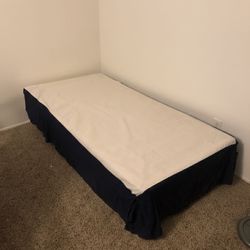 Complete Twin Bed Set - Mattress, Frame, & Bed base