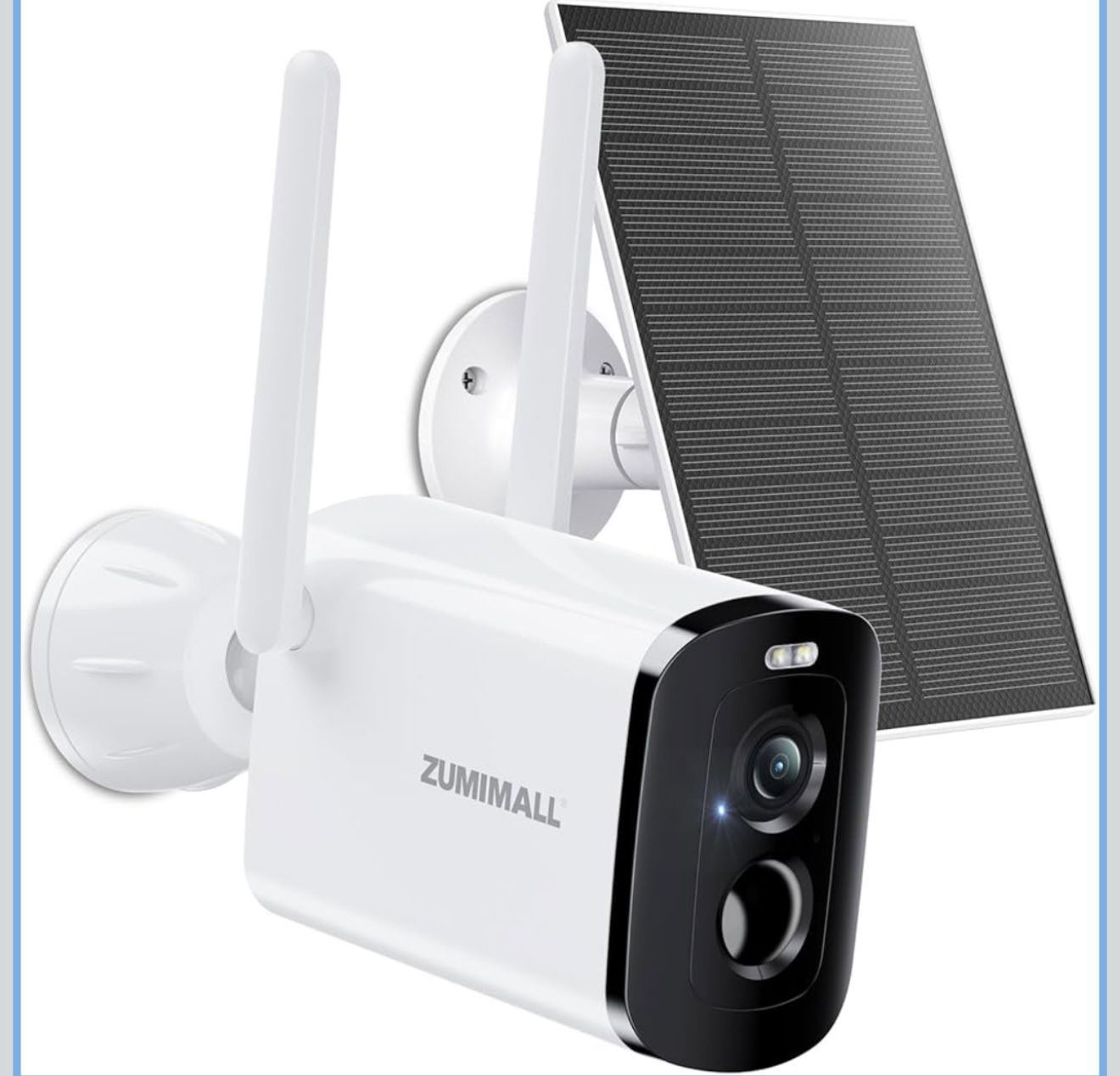 Solar Security Cameras Wireless Outdoor, 2K Camera for Home Security with 3MP Color Night Vision, 2.4GHz WiFi, 2-Way Talk, Spotlight & Siren,