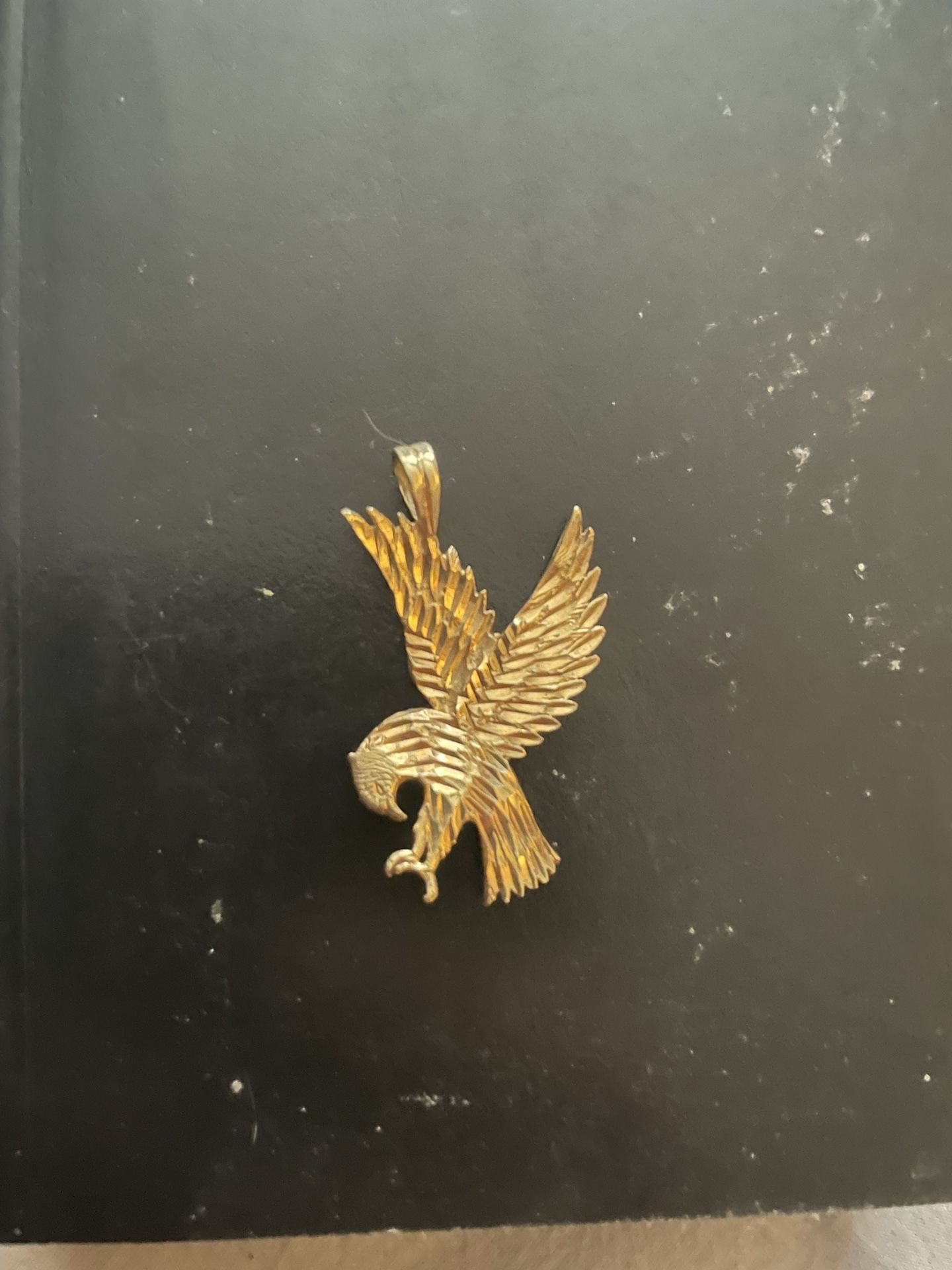 14 K Eagle Pendant 