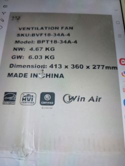 Ventilation Fan!!